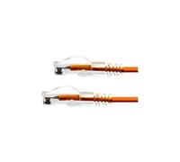 ProXtend Ultra Slim - Cordon de raccordement - RJ-45 (M) pour RJ-45 (M) - 4 m - 3.6 mm - UTP - CAT 6 - sans halogène, bloqué - orange