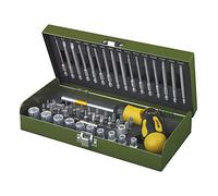 PROXXON 2223104 - Estuche destor-carraca articulable 1/4" 54pc Gris