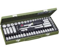 Proxxon Industrial Jeu de clés à douille métrique 3/8 (10 mm) - 65 pièces - 23112