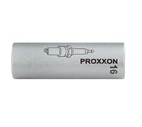 PROXXON 2223392 - Douille de bougie magnétique 1/2" 16 mm, Argent/Vert