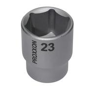 PROXXON 2223423 - Hex 1/2" Douille Courte 23 mm, Bleu Marine