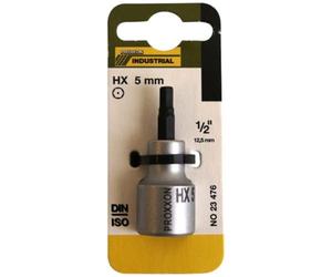 PROXXON 2223476 - Vaso 1/2"+ punta allen 5 mm l/55