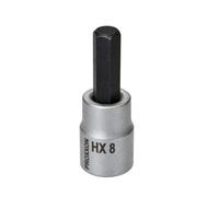 PROXXON 2223580-Vaso 3/8"+ Punta Allen 8 mm, Argent/Vert