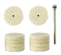 PROXXON 2228798 - Set 10 discos fieltro planos 22 mm