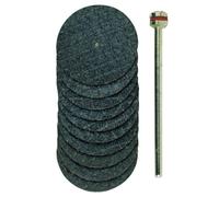 PROXXON 2228808 - Set 10 discos reforzados 22 mm + vástago