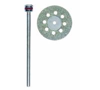 Proxxon Disque diamanté 2228844 - Ø 20 mm - trous d'aération - tige Ø 2,35 mm