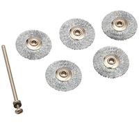 Proxxon Jeu de brosses pour roue 2228952 – Acier 22 mm – 5 pièces