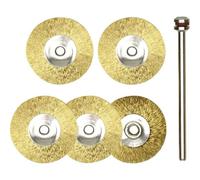 PROXXON 2228962 - Juego cepillos rueda laton 22 mm (5 u)