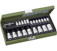 PROXXON 23102 Coffret clés à douille Torx 24 pièces 1/2" et 1/4" Multicolore (Import Allemagne)