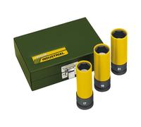 Proxxon 2223938 - Juego vasos impacto 1/2" (17-19-21 mm)
