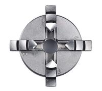 Proxxon 24158 Mandrin rotatif à 4 mâchoires centré passionnant pour tour fin FD 150/E, plage de serrage des mâchoires d'inversion intérieures Ø 1-20 mm, diamètre extérieur 20-50 mm