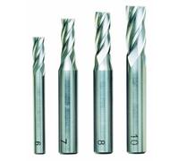 Proxxon 24620 24 620 Lot de Fraises 4 Pièces, Gris, 6-7-8-10 mm