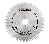 Lame de scie circulaire Proxxon Micromot 28 014 58 x 10 x 0.5 mm Nombre de dents: 80 1 pc(s)