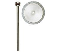 Proxxon 28840 Disque à tronçonner diamanté 20mm avec support, blanc/gris