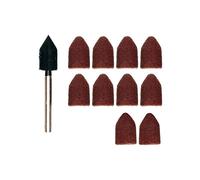 Proxxon 28987 Support pour capuchons abrasifs, 9 mm, 5 capuchons abrasifs de chaque grain 80 + 150