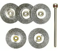 Proxxon Brosses en acier forme disque Ø 22 mm – 5 pièces