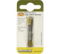 Proxxon Brosses pinceau en laiton, 8 mm, 2 pièces, 28961