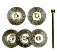 Proxxon Brosses rondes en Acier 22 mm, 5 pièces