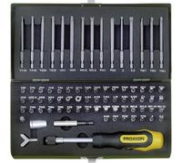 Proxxon Industrial 23 107 Jeu d'embouts 75 pièces vis à fente, cruciforme