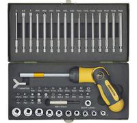 Proxxon Industrial 23104 Jeu d'embouts 54 pièces 6 pans intérieurs (TX), 6 pans intérieurs, vis à fe