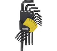 Proxxon Industrial 6 pans intérieurs (TX) Jeu de clés mâles coudées T 8, T 10,