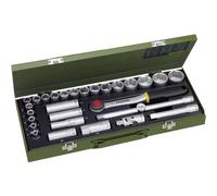 Proxxon Industrial Jeu de clés à douille métrique 1/2 (12.5 mm) 29 pièces 23000