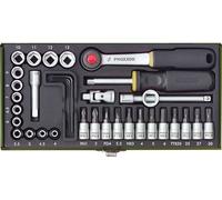Proxxon Industrial Jeu de clés à douille métrique 1/4 (6,3 mm) 36 pièces 23080