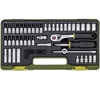 Proxxon Industrial – Jeu de clés à douille métrique 1/4" (6,3 mm) 50 pièces – 23280