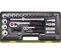 Proxxon Industrial Super-set Jeu de clés à douille en pouces 1/4 (6.3 mm), 1/2 (12.5 mm) 65 pièces 23294