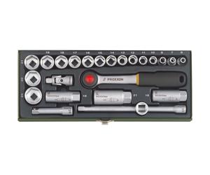 Proxxon Industriel 23110 Compact Set - 1cm Cliquet 6 - 24mm Douilles - 24 Pièce