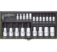 Proxxon 23102 Coffret clés à douille Torx 24 pièces 1/2" et 1/4" Multicolore (Import Allemagne)