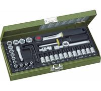 PROXXON Jeu de clés à douilles, 23080, 1/4", 36 pièces