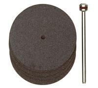 Proxxon Jeu de disques à tronçonner 38mm 5 pièces + support liant corindon