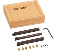 Proxxon Jeu de porte-outils en acier 8 x 8 x 90 avec pointe réversible au carbure, 24555