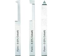 Proxxon Jeu d'outils de tournage, 3 pièces, HSS 10 x 10 x 80 mm pour le taraudage