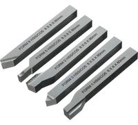 Proxxon Jeu d'outils de tournage, 5 pièces, HSS (8 x 8 x 80 mm), 24530