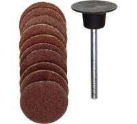 Proxxon Micromot Lot de 10 disques abrasifs + porte-disque
