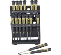 Proxxon Micromot MICRO pour l'électronique et la mécanique de précision Jeu de tournevis 15 pièces vis à fente, cruciforme