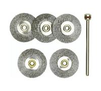Proxxon Proxxon Brosses à roue, acier, 22 mm, 5 pièces + 1 support Quantité:1