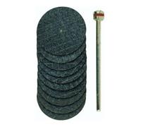 Proxxon Disques de ponçage 2228808 - 10 pièces Ø22 mm renforcés avec tige