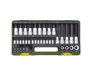 Proxxon Proxxon Jeu de clés à douilles "HEX" + "TX", 1/2" + 1/4", 42 pcs. Quantité:1