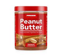 Prozis Beurre de cacahuète goût brioche à la cannelle 250 g Croquant Source de Protéines Naturelle - Covient pour les Régimes Vegans, Koshers et Halals