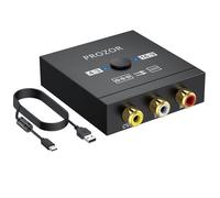 PROZOR Convertisseur RCA vers HDMI 1080P Adaptateur AV pour Wii/PS2/PS1/N64 Switch 4:3/16:9 Idéal Jeux Rétro et DVD