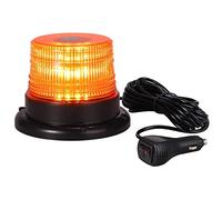 PROZOR Gyrophare Orange 40 LEDs Girophare LED Vehicule 40W 12/24V E-mark Clignotant Magnétique d'Urgence Avertissement Strobe ON/OFF, 7 Modes Flash IP67 Lumière Balise Ambre avec 5M Allume-Cigare