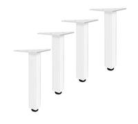 PRPRP Lot de 4 Pieds de Meuble réglables en Alliage d'aluminium, Hauteur de 0 à 10 mm, for Armoire, Table, Pouf, Meuble TV (Tailles de 6 à 40 cm)(15cm(5.9in))