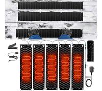 PRPRP Tapis de Fonte de Neige for escaliers extérieurs - Tapis antidérapants en Caoutchouc avec Cordon d'alimentation for allées, Portes et allées d'hiver(40x120cmx5Pcs)