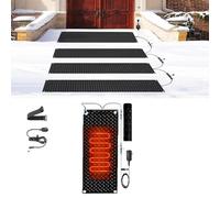 PRPRP Tapis de Fonte de Neige for l'extérieur - Tapis en Caoutchouc antidérapant for escaliers, Portes et allées - Fonte Rapide de la Neige et de la Glace(40x60cmx1Pcs)