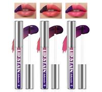 Prreal 3PCS Peel Off Lip Stain Set, Matte Finish LipLiner Stain Waterproof, Long-lasting Non-sticky Lipstick, Highly Pigmented Tattoo Lip Tint Stain Peel Off