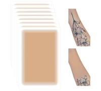 Prreal 8 pièces Patch de Couverture de Tatouage, Aspect Naturel Couvre Tatouages et Cicatrices Patch Tatouage, Imperméable, Correcteur de Maquillage Invisible pour le Corps Autocollant-Naturel