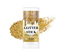 Prreal Bâton à paillettes pour le corps, maquillage en gel pailleté pour le visage, holographique, paillettes, sirène, tenue rave, tenue pour femme, rouge